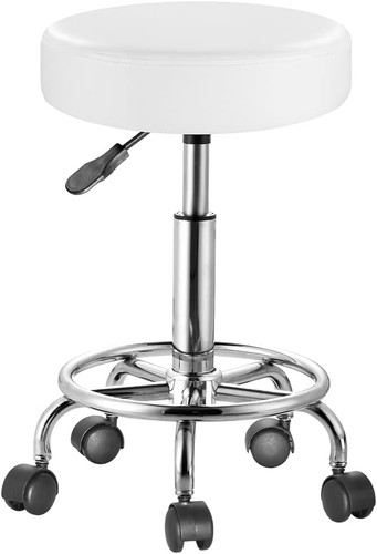 Sgabello con ruote rotondo - ruote,