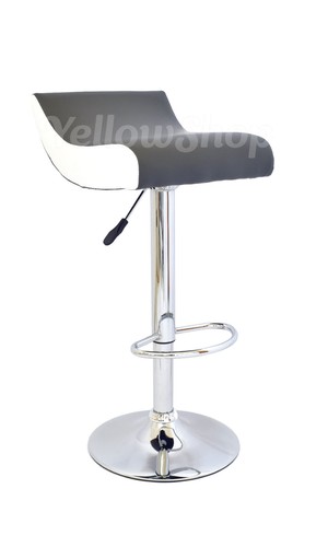 Sgabello ecopelle grigio - sgabello,