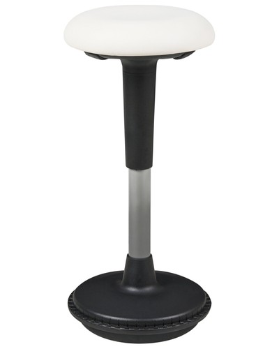 Sgabello ecopelle bianco - sgabello,